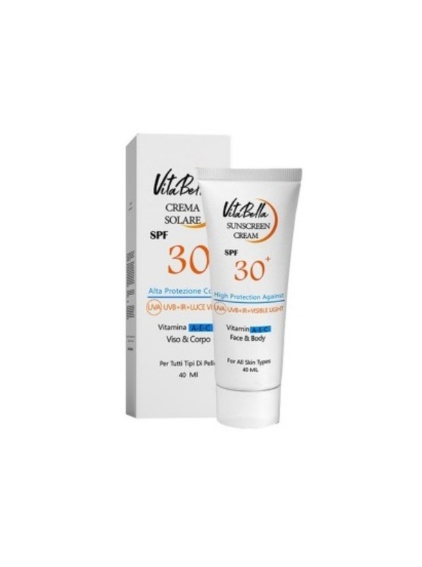کرم ضد آفتاب spf۳۰ بی رنگ حجم ۴۰ میل ویتابلا