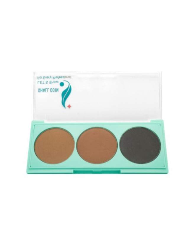 ✨ پالت سایه چشم سه عددی شال کوین شماره 603 | Shall Coin 3-Color Eyeshadow Palette 603